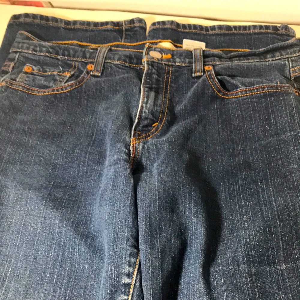 Levi’s 515 boot cut jeans size 8 blue western dark wash classic casual wear